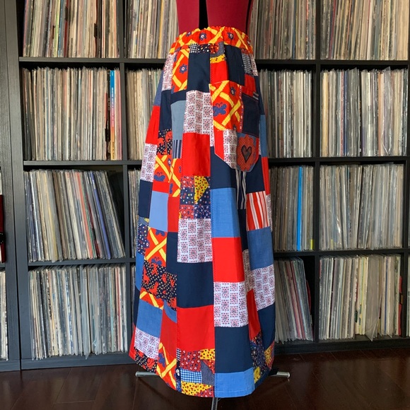 hippie patchwork 90s vintage skirt phish XS boho - Picture 6 of 11